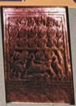 Artifact reproduced beside the timeline’s account of an Egyptian chariot and divided water. The identification and date are the source author’s claims.