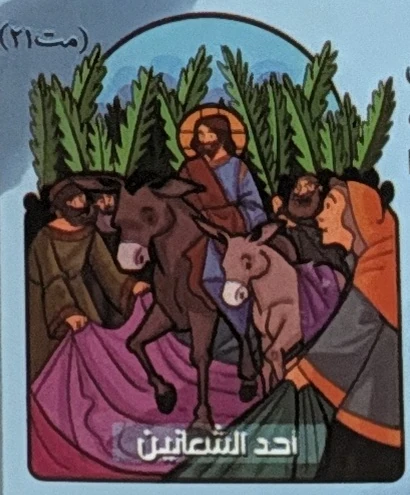 Jesus enters Jerusalem. Matthew 21.