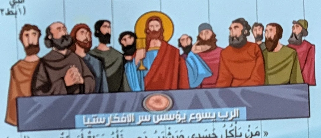 Jesus institutes the Eucharist. Luke 22.
